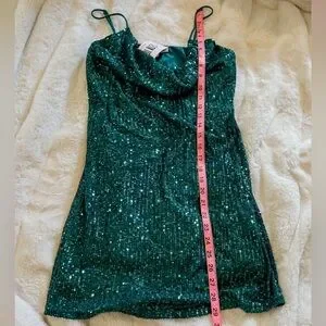 12th Tribe | Dresses | 2th Tribe Green Sequin Mini Dress Nwt | Poshmark